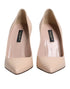 Dolce & Gabbana Beige Patent Leather Stiletto Heel Pumps Shoes